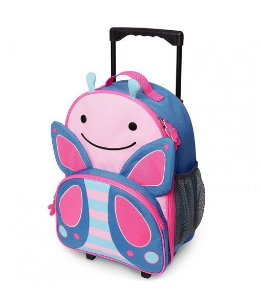 BUTTERFLY Kids Trolley School Bag Backpack, Kids school Bag With Wheels