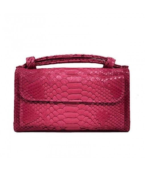 Genuine Leather Clutch Crocodile Pattern Phone Bag Python Pattern Pouch Shoulder Crossbody Bag