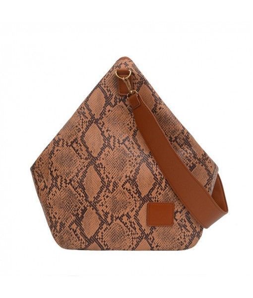 High Quality Fashion Snake Leather Women Casual Satchel Tote Bags Crocodile Print Boho Shoulder Bag
