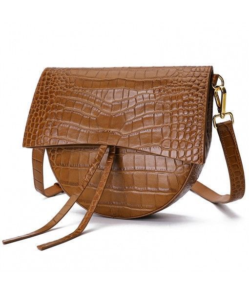 Crocodile Saddle Real Leather Handbags Genuine Leather Bags Fashion Handbags 