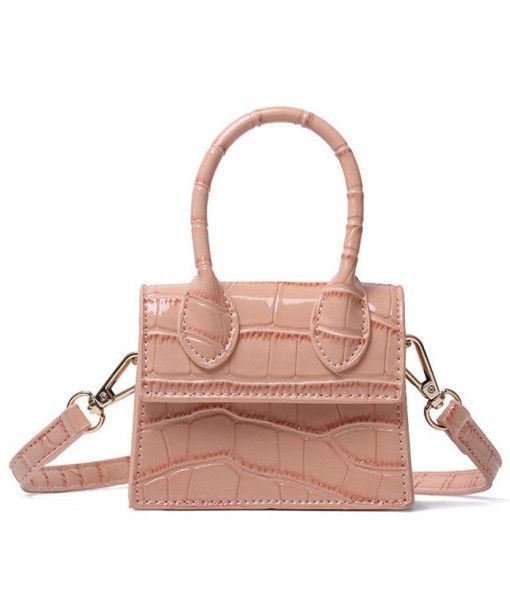 New Fashion Small Flap Shoulder Bag Crocodile Pattern Leather