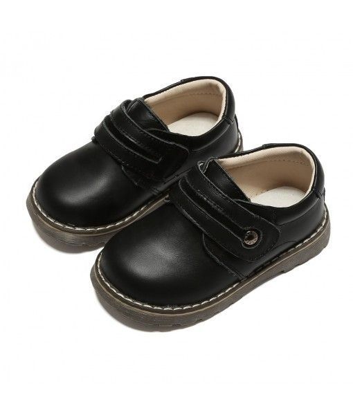New style quality toddler uniform dress shoes genuine leather kid's shoes 