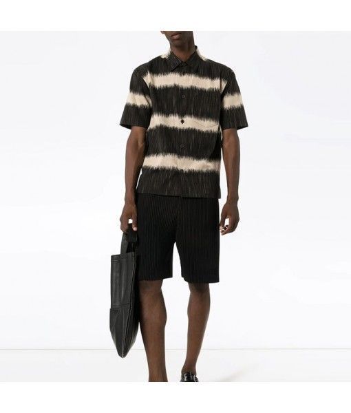 Summer new fashion style digital printed short sleeve shirts for men