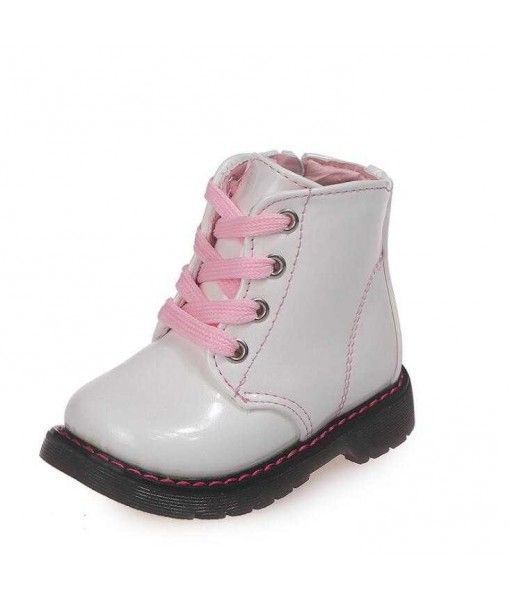 Martin boots short tube autumn and winter plus velvet waterproof snow boots for children 