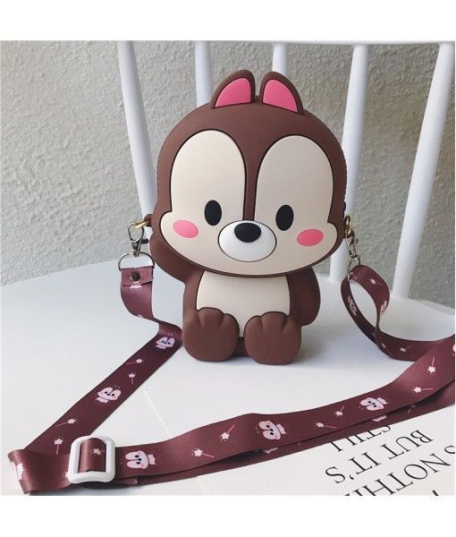 3D Cute Animal Women Girl Handbag Silicone Cartoon Mobile Phone Shoulder Bag Crossbody Wallet Purse for Kid Pencil Box 1