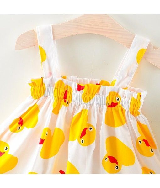 cute little duck children kids clothing sets summer child girl clothes