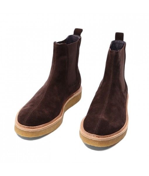 Customized quality comfortable keep warm non-slip popular chelsea leather winter boots for men 