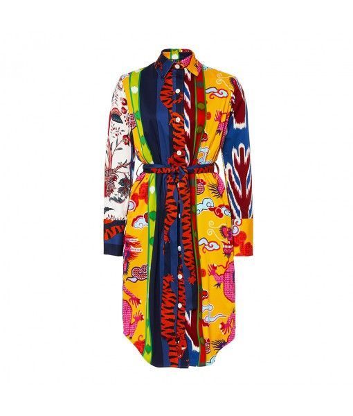 African fashion designs rainbow floral print ankara long sleeve ladies shirt casual dresses