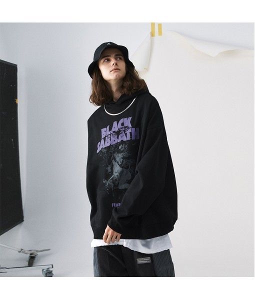 #Ovdy 19fw original fashion brand men's and women's couple's bodyguard Hoodie rock band black holiday theme