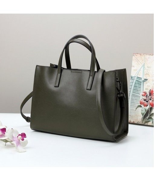 2018 new leather handbag handbag leisure Shoulder Messenger Bag Tote Bag Guangzhou Women's bag wholesale