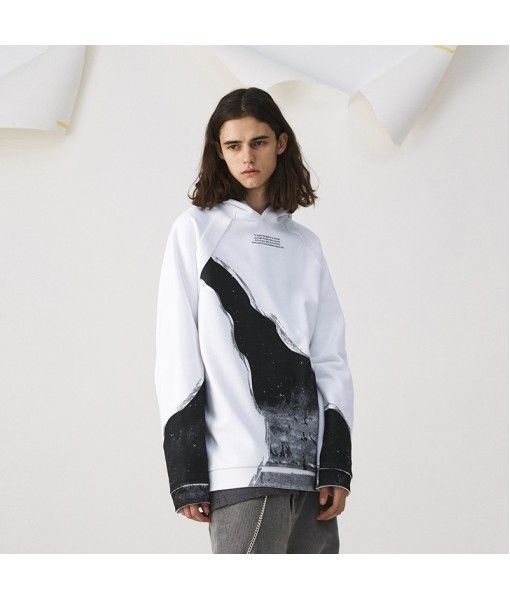 #Ovdy 19fw original Guochao brand men's and women's Hooded Sweater purgatory theme Raglan Fleece Hoodie
