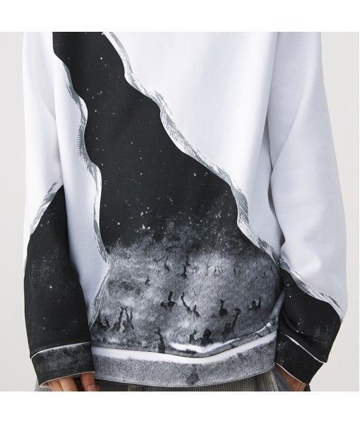#Ovdy 19fw original Guochao brand men's and women's Hooded Sweater purgatory theme Raglan Fleece Hoodie
