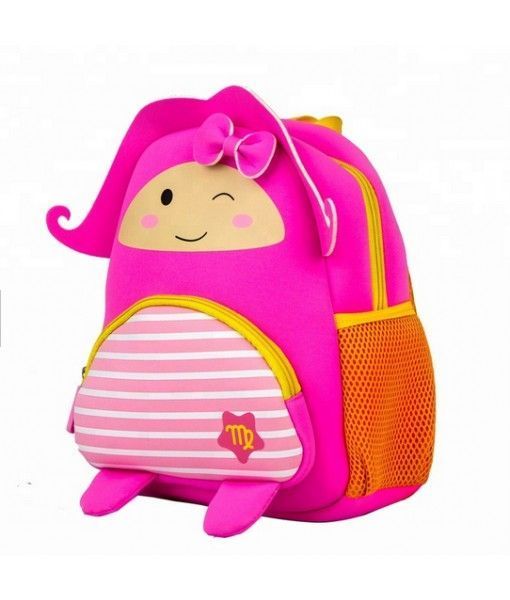 New Design Cute Neoprene Animal Kids Backpack 3d School Bag