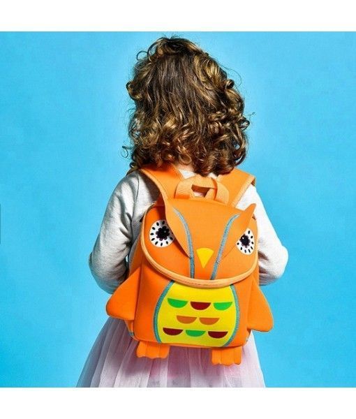 Customized Neoprene Kids Schoolbag Animal Zoo Design Cute Children Backpack