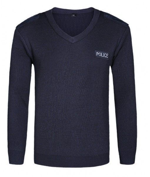 07 blue long sleeved sweater