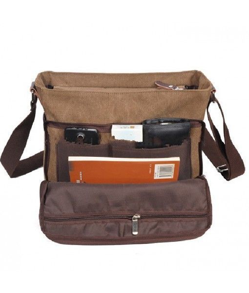 Top sale latest fashion canvas messenger bag Vintage School Daily Casual Shoulder bag