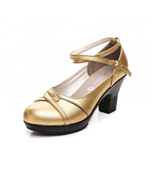 Small Size Wholesale Women Dance Shoes Genuine Leather Round Toe Ballroom Shoes Salsa Latin Ladies Line Dance Shoes