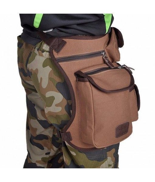 China supplier High quality canvas waist motorcycle leg bag can be customized