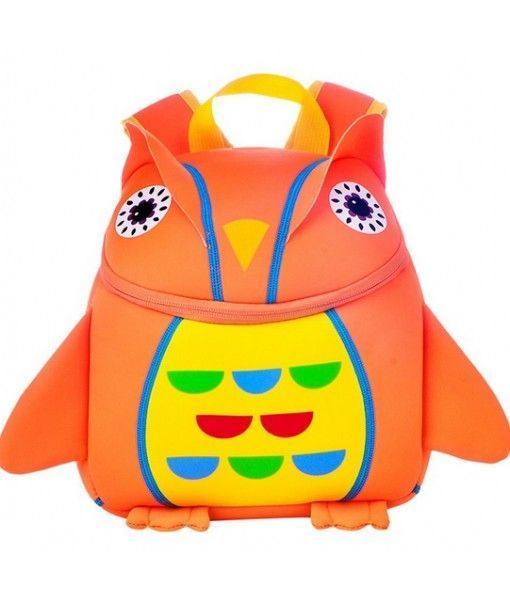 Customized Neoprene Kids Schoolbag Animal Zoo Design Cute Children Backpack