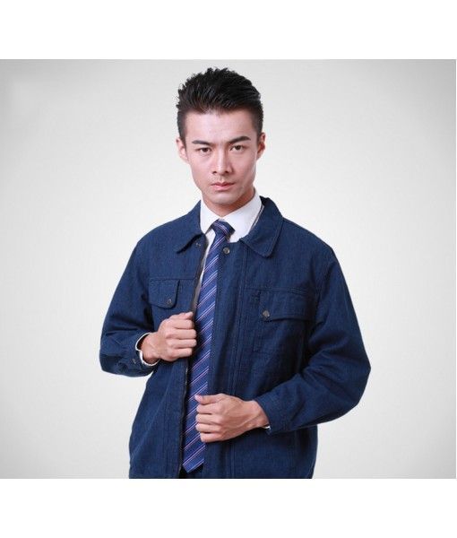 Factory price of wholesale 9004 cotton denim gas uniform denim clothing welding engineering services outdoor clothing