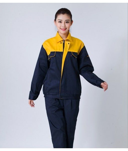 All cotton long sleeved factory work suit men and women suits