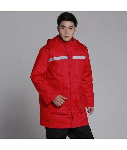 Autumn and winter models thickening men's cold warm overalls Outdoor cotton oblique cold coat men's wear cotton clothing