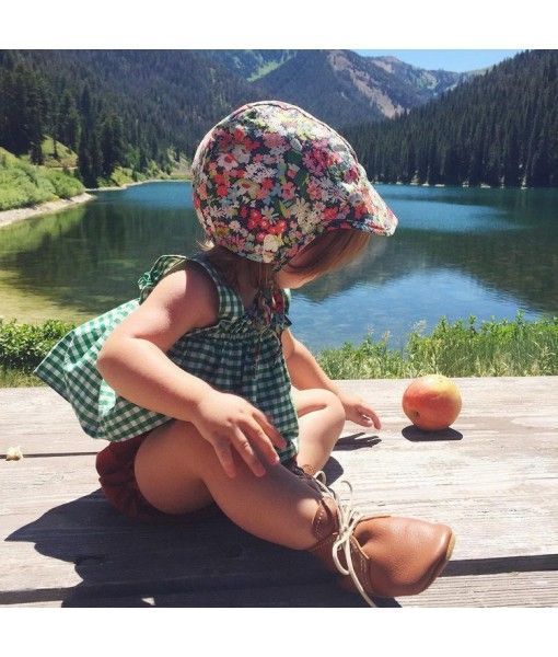 Hot Sale kids green plaid Baby Girl pearl Outfits girls dress boutique children clothing