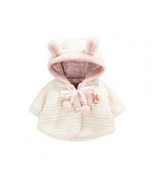 Latest design kids baby outerwear cute korean girls winter coat 